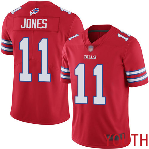 Youth Buffalo Bills 11 Zay Jones Limited Red Rush Vapor Untouchable NFL Jersey